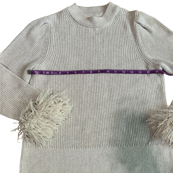 NIC+ZOE Night Fall Sweater in Palomino Cream Sweater Size Medium - Picture 6 of 10